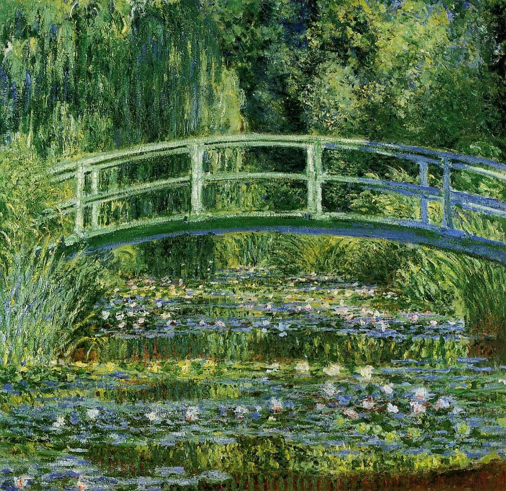 The Japanese Footbridge by Claude Monet